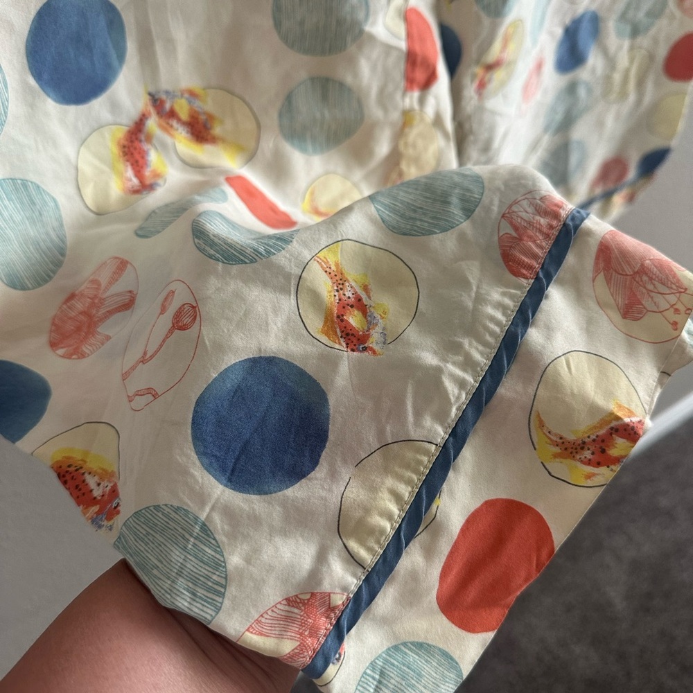 100% Silk Wide Leg PJ Pants by Lilka for Anthropologie - Picture 3 of 8